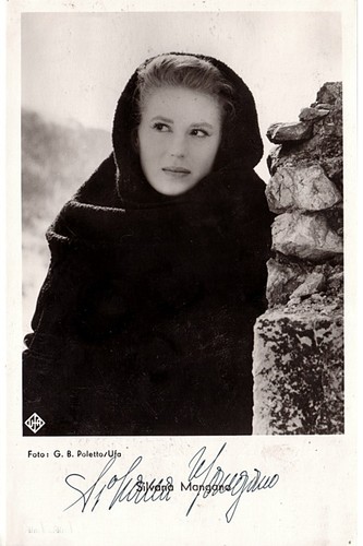 Silvana mangana autogramm - mangana, ++autogramm++