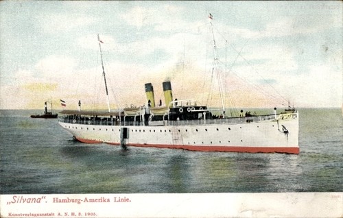 Dampfer silvana - ak,