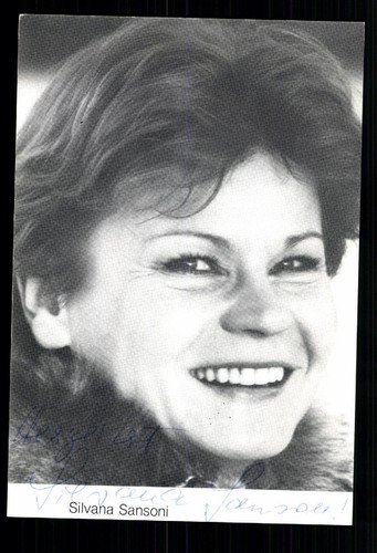 Silvana sansoni autogrammkarte - sansoni,