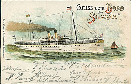 Ansichtskarte gruss vom - ansichtskarte, bord