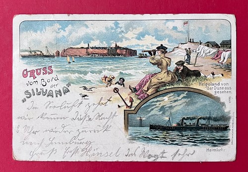 Litho helgoland 1898 gruss - litho,